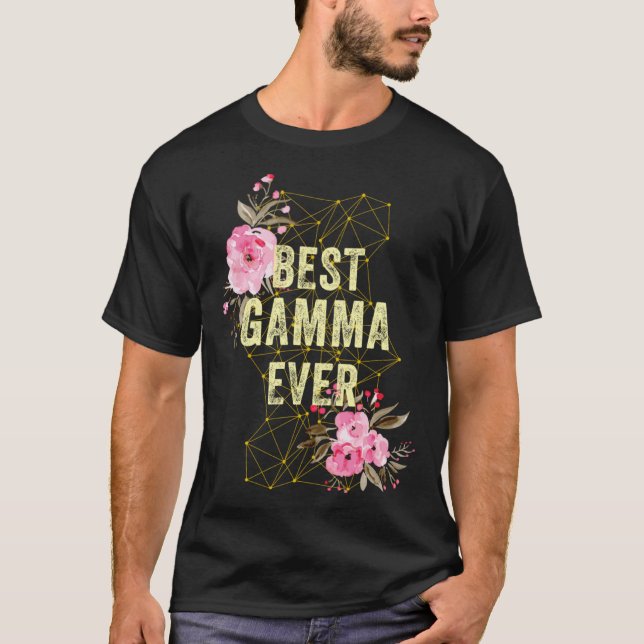 Camiseta Cute Best Gamma Ever Costume Mothers Day  Grandma (Frente)