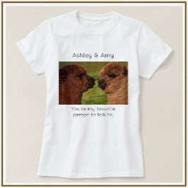 Camiseta Cute BFF Bestie Llama