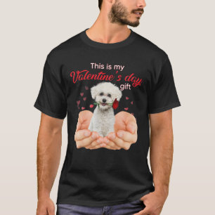 Camiseta Cute Bichon Frise This Is My Valentine's Day Pajam