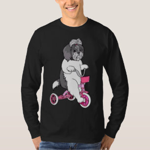 Camiseta Cute Biking Shih Tzu Dog Biker Shih Tzu Proprietár