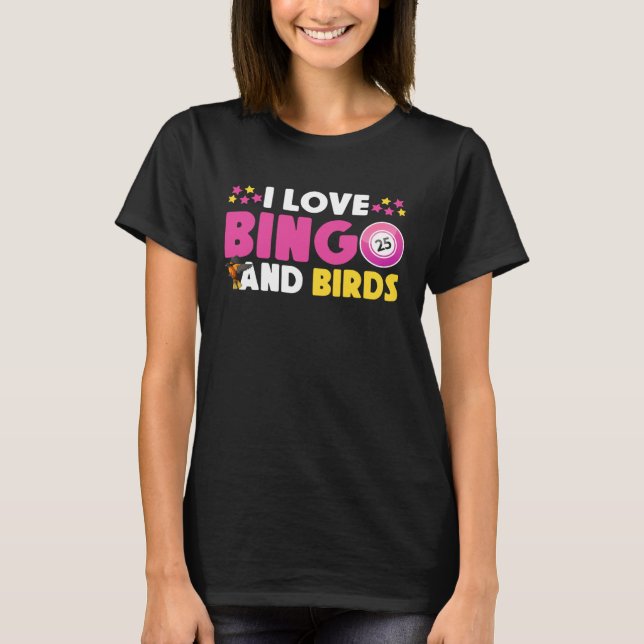 Camiseta Cute Bingo Design For Casino Game Bingo Lover (Frente)