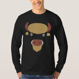 Camiseta Cute Bison Face Buffalo  Halloween Costume