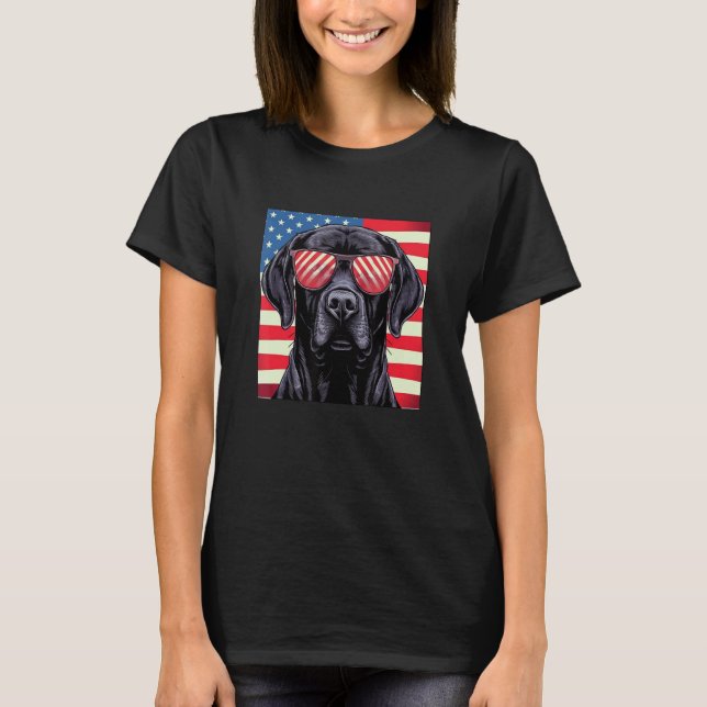 Camiseta Cute Black Lab Black Labrador Retriever Puppy Dog  (Frente)