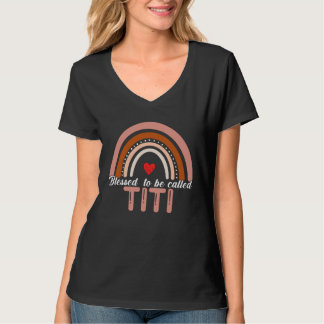 Camiseta Cute Blessed To Be Called Titi Rainbow Women Mothe