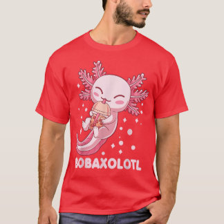 Camiseta Cute Bobaolotl Boba Tea Bubble milk Kawaii Aolotl