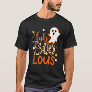 Camiseta Cute Boo Ghost Halloween Fab-Boo Lous Lepard