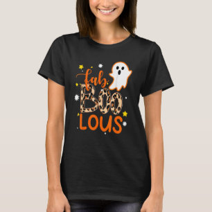 Camiseta Cute Boo Ghost Halloween Fab-Boo Lous Lepard