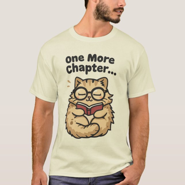 Camiseta Cute Bookworm Cat T-Shirt (Frente)