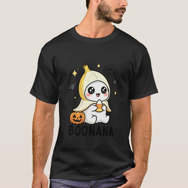 Camiseta Cute Boonana Ghost Banana Funny Halloween Costume (Frente)