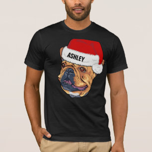 Camiseta Cute Boston Terrier Christmas Hog Big