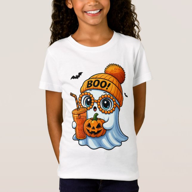 Camiseta Cute-Bougee-Ghost-Halloween (Frente)