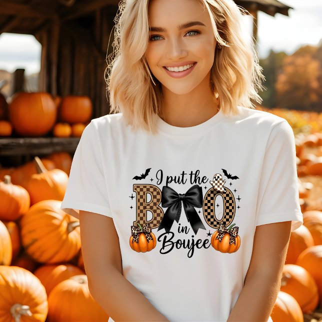 Camiseta Cute Boujee Halloween (Criador carregado)