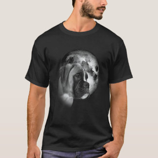 Camiseta cute Boxer Dog with Moon Boxer Dog  