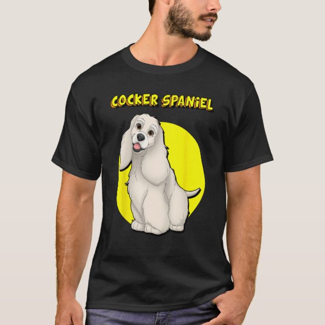 Camiseta Cute Buff Cocker Spaniel (Frente)