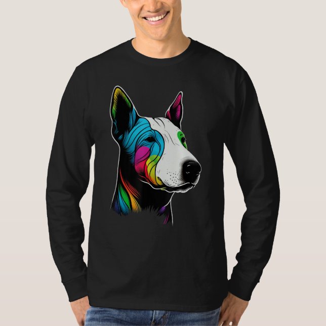 Camiseta Cute Bull Terrier Dog on Bull Terrier  3 (Frente)