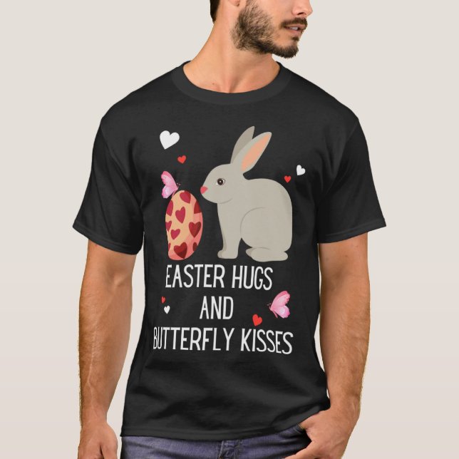 Camiseta Cute Bunny Ears Happy Easter Rabbit Quote Saying W (Frente)