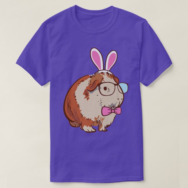 Camiseta Cute Bunny Guinea Pig Premium  (Frente do Design)