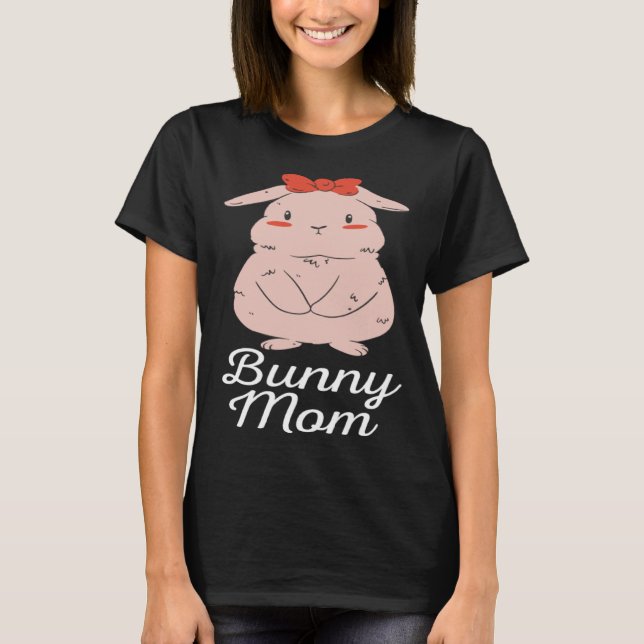 Camiseta Cute Bunny Mom (Frente)