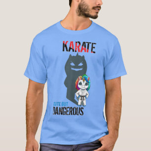 Camiseta Cute But Dangerous Karate Unicorn