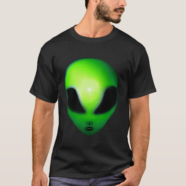 Camiseta Cute But Mean Green Alien Thing (Frente)