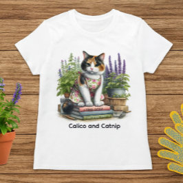 Camiseta Cute Calico e Catnip Cat Lover