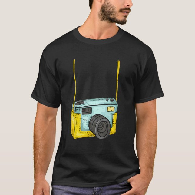 Camiseta Cute Camera Camera Lover Photojournalist (Frente)