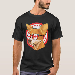Camiseta Cute canadense Chihuahua Maple Leaf Canada Flag Su