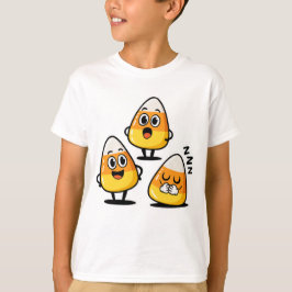 Camiseta Cute Candy Corn Halloween Kids Shirt