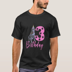 Camiseta Cute Cane Corso Dog 3rd Birthday 3 Year Old