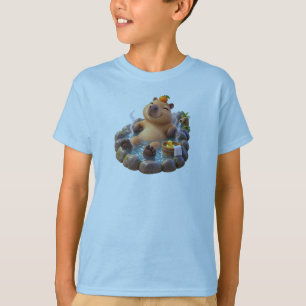 Camiseta Cute Capivara Fonte Termal – Capivara Relaxando