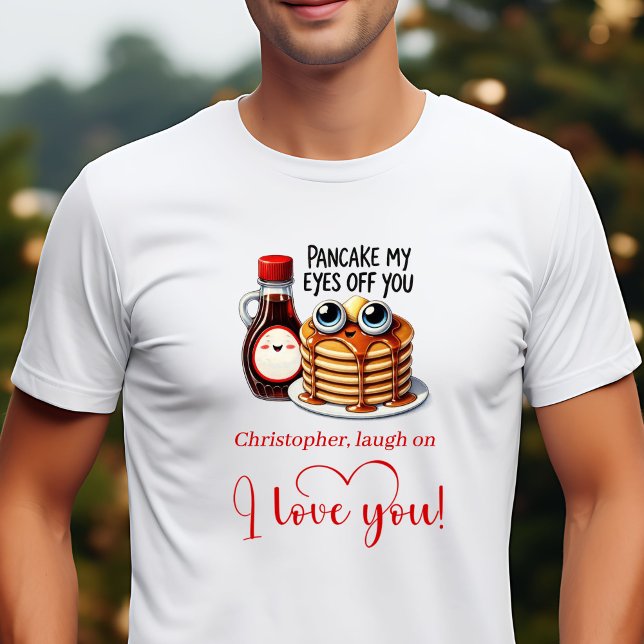Camiseta Cute Cartoon Food Valentine Gift Personalized Man (Cute Cartoon Food Valentine Gift Personalized T-Shirt)