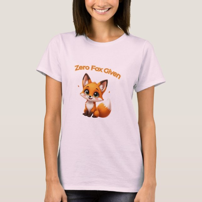 Camiseta Cute Cartoon Fox – Adorable Kawaii Style (Frente)