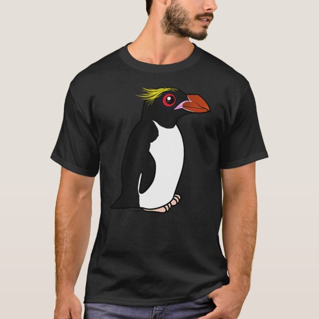 Camiseta Cute Cartoon Penguin Bird  Macaroni Penguin Birdor (Frente)