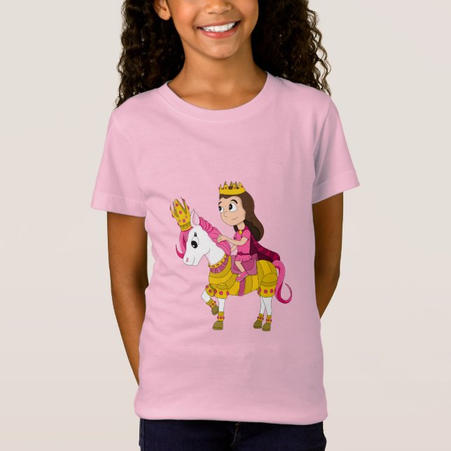 Camiseta Cute cartoon princess (Frente)