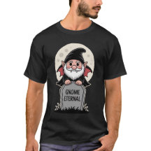 Cute Cartoon Vampiro Gnomo em Pé em uma Lápide
