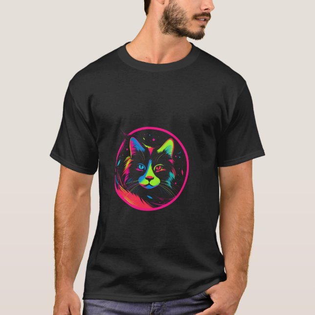 Camiseta cute cat design  (Frente)