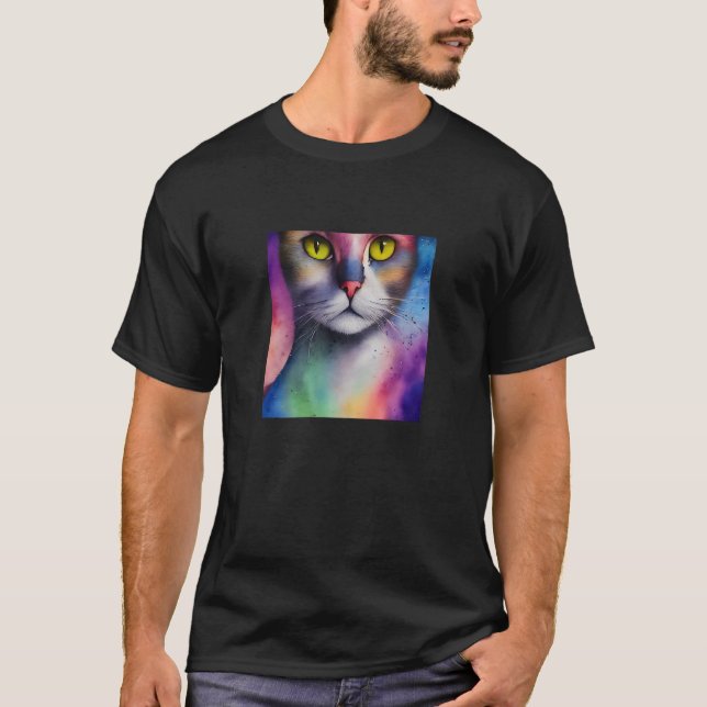 Camiseta Cute Cat Face Sweet Kitten Kitty Feline Meow Pet W (Frente)
