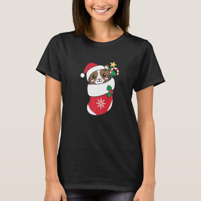 Camiseta Cute Cat For Christmas Cat  7 (Frente)