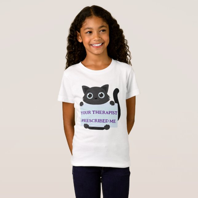 Camiseta Cute Cat KIDS Outfit   (Frente Completa)