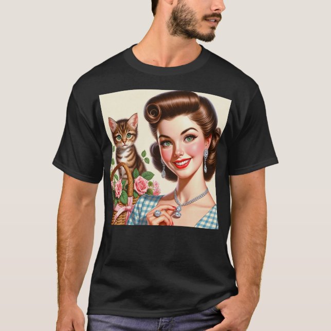 Camiseta Cute Cat Lady (Frente)