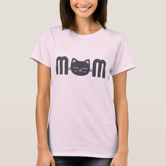 Camiseta Cute Cat MOM (Frente)
