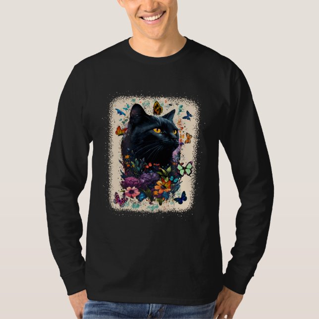 Camiseta Cute Cat Motifs Cat  Idea For Men And Women (Frente)