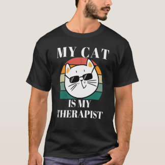 Camiseta Cute Cat My Cat is My Therapist