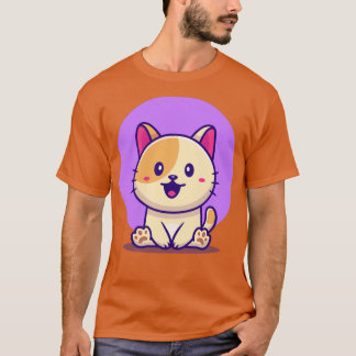 Camiseta Cute Cat Sitting