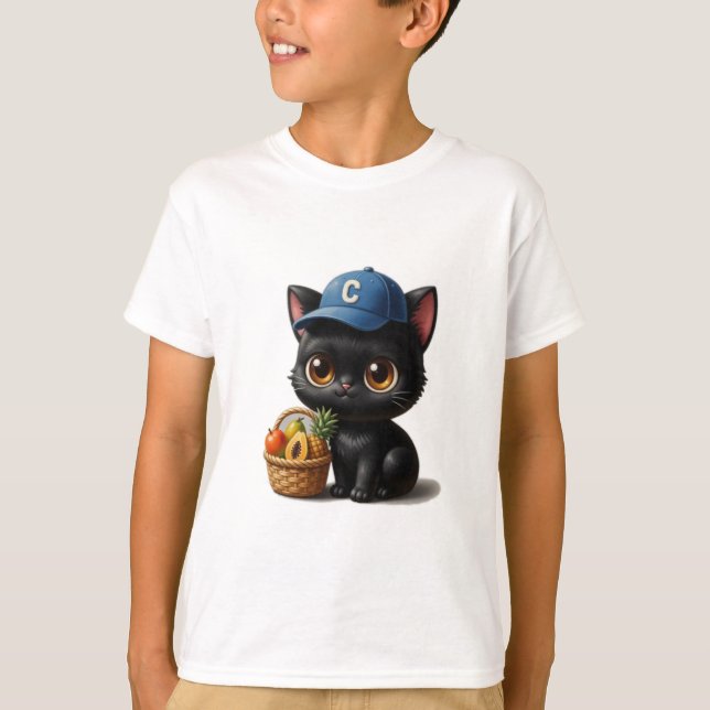 Camiseta Cute Cat T-Shirt (Frente)