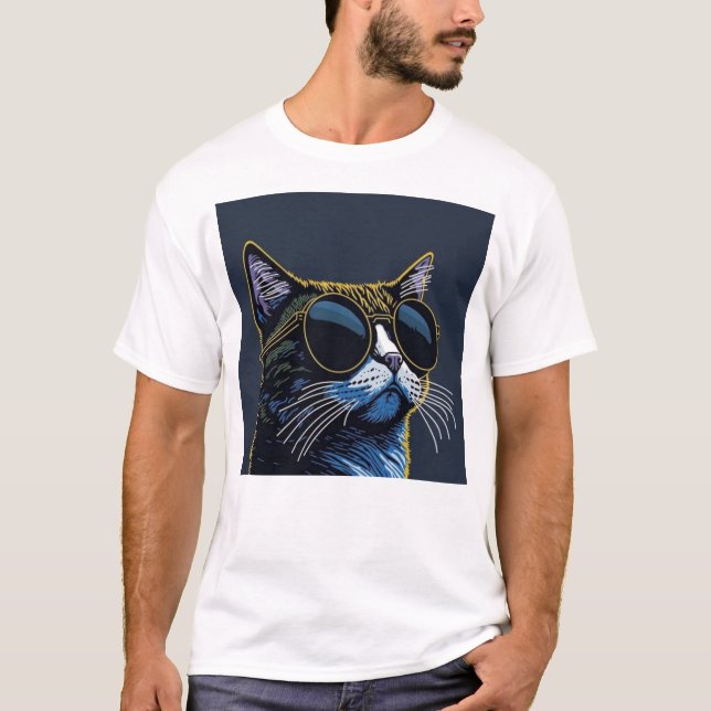 Camiseta Cute Cat T-Shirt (Frente)