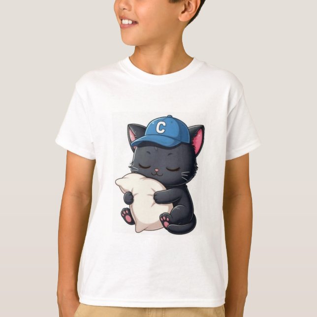 Camiseta Cute Cat T-Shirt (Frente)