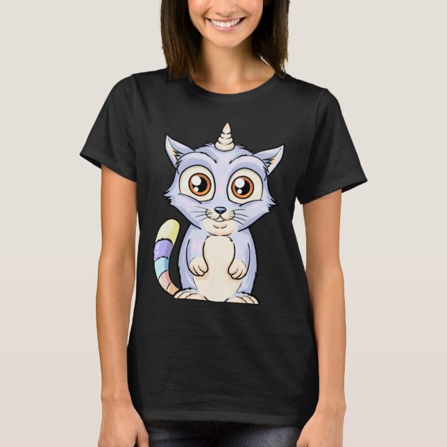 Camiseta Cute Caticorn (Frente)