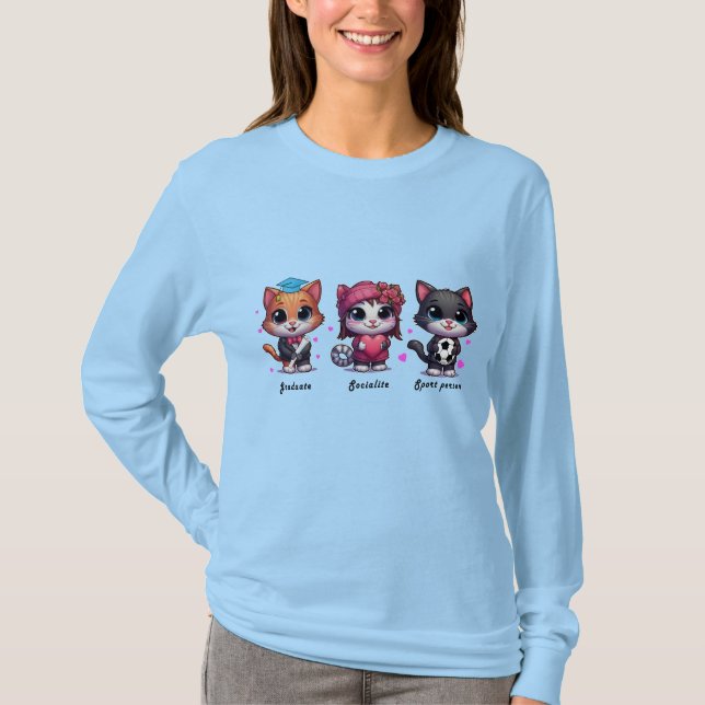 Camiseta cute cats (Frente)