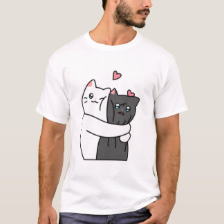 Camiseta Cute Cats Hugs with Love 
